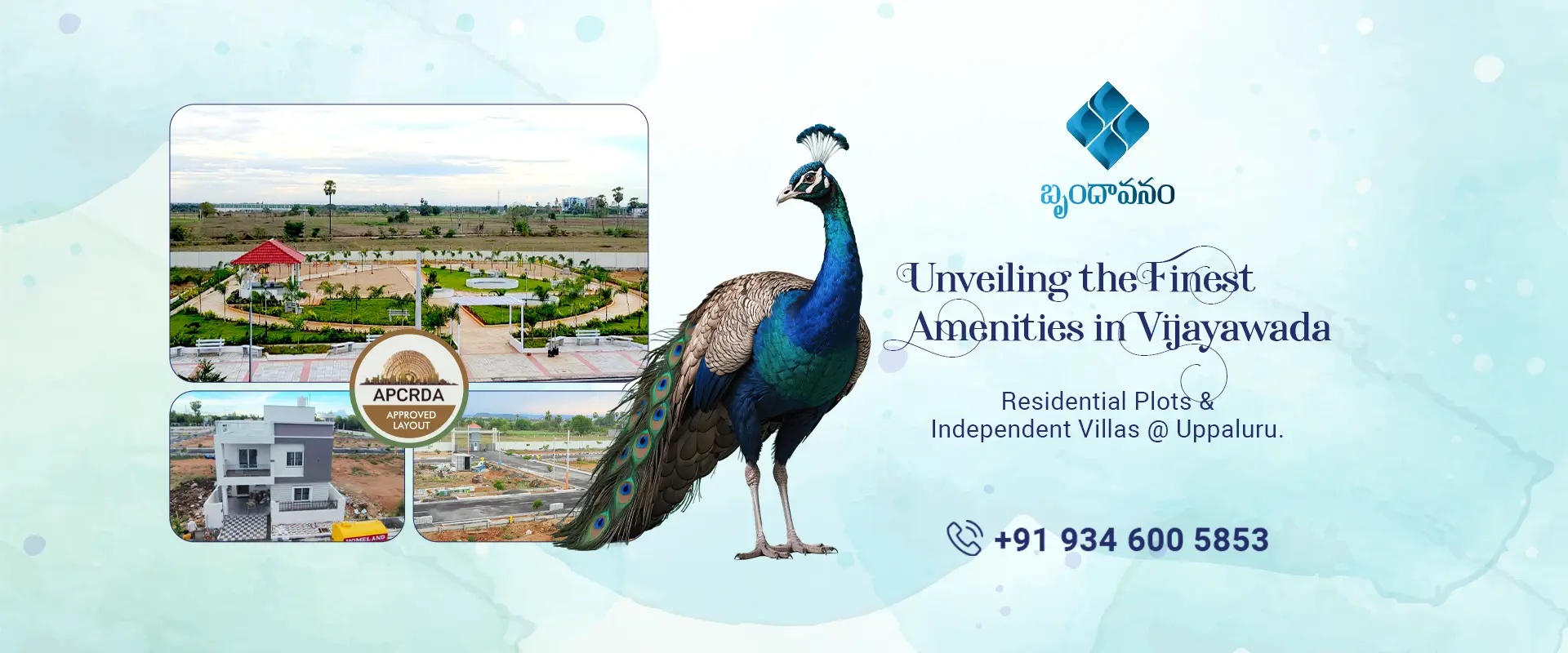 Homeland's Brundavanam Uppaluru Vijayawada near Gannavaram Airport - Amaravathi Properties