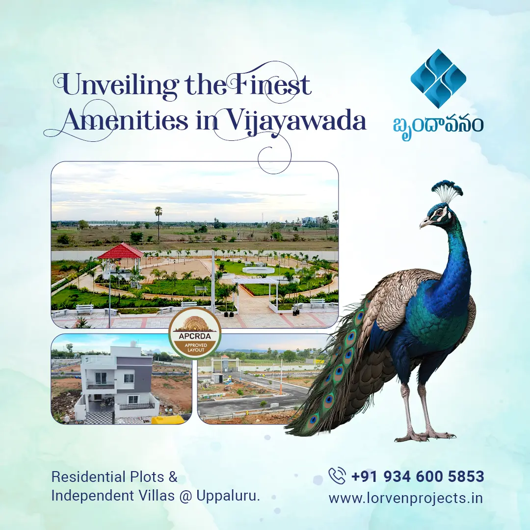 Homeland's Brundavanam Uppaluru Vijayawada near Gannavaram Airport - Amaravathi Properties